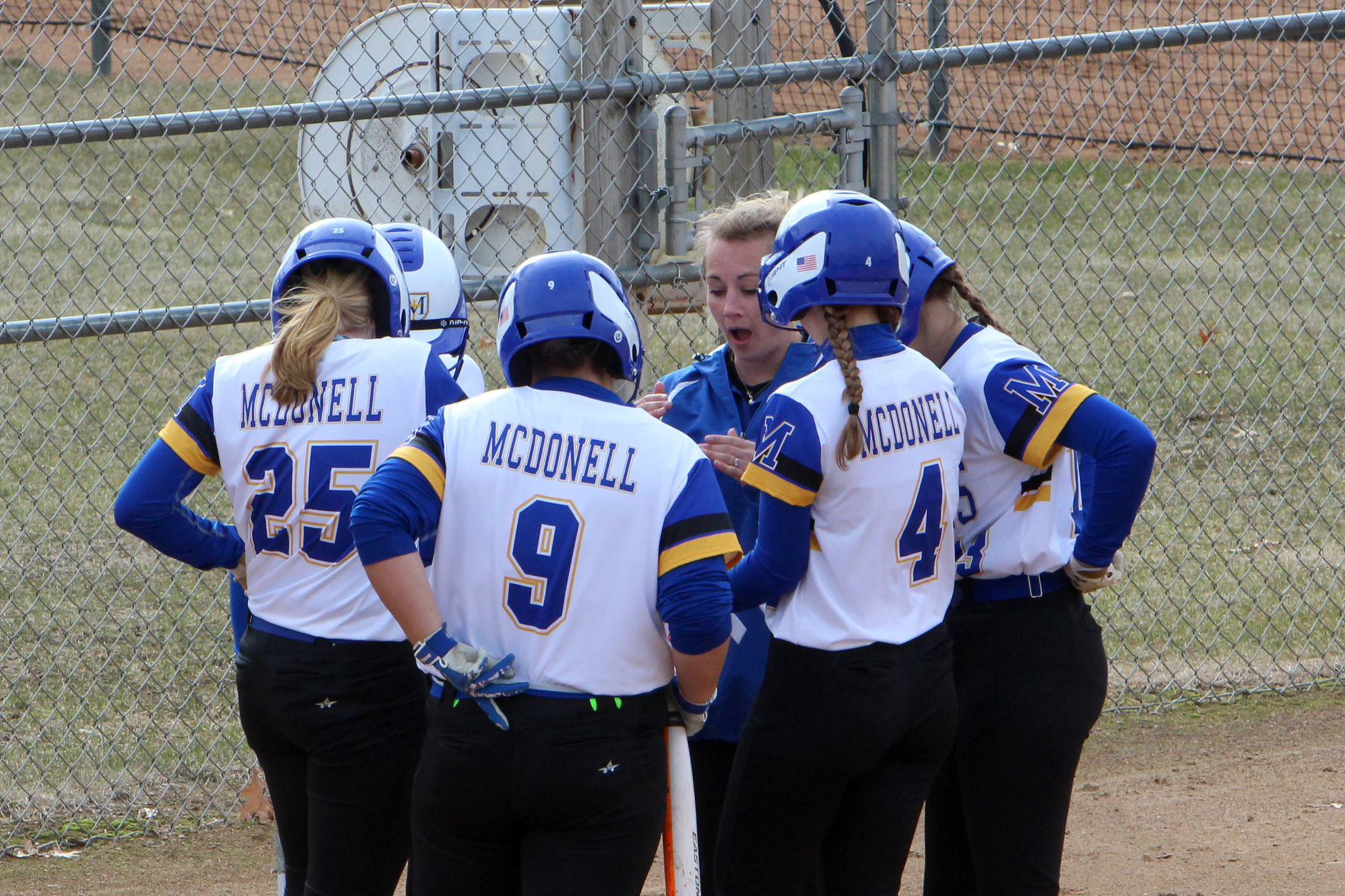 Fall Creek at McDonell softball 4-18-19